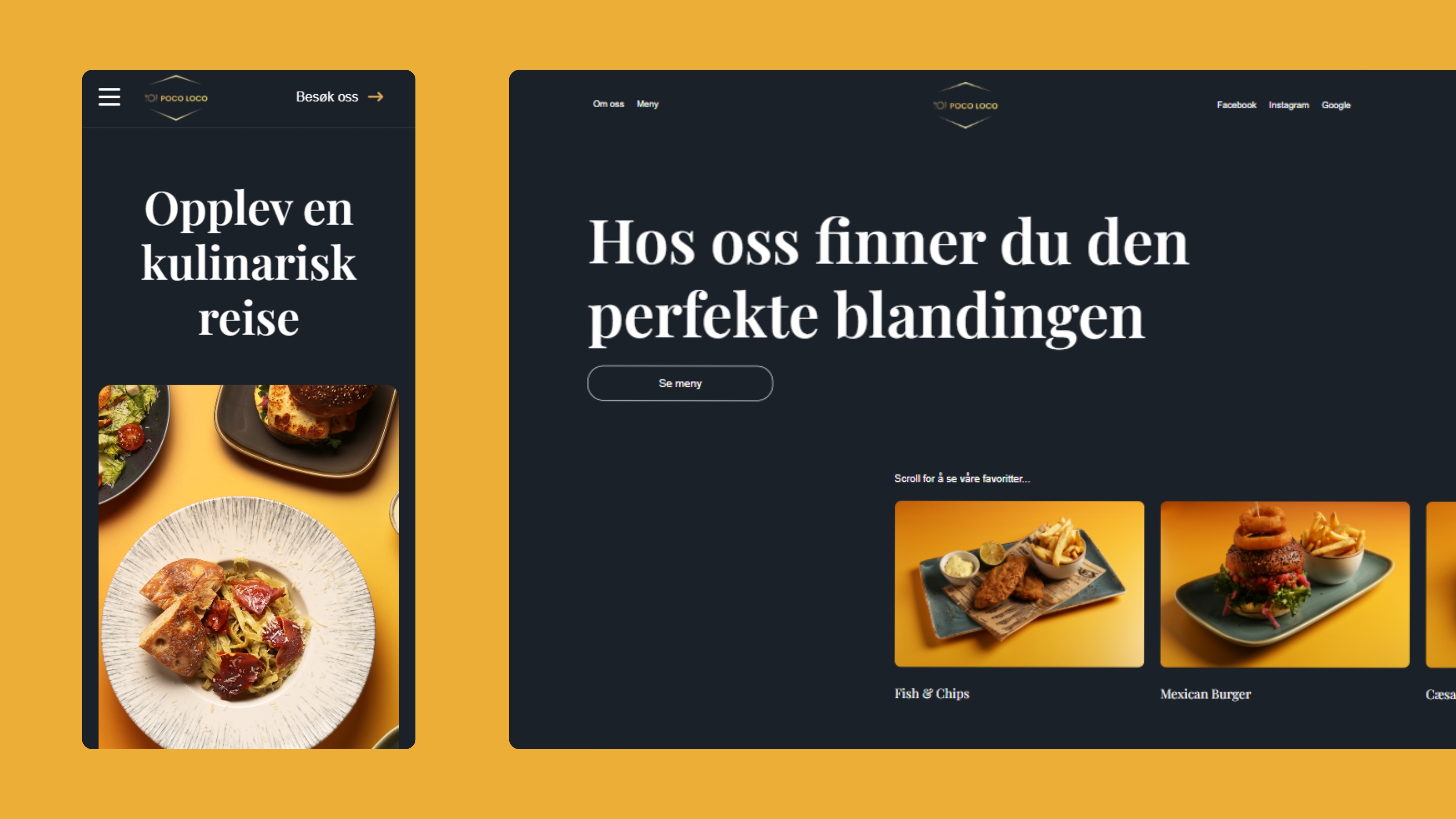 Poco Loco prosjekt levert av Webiser AS