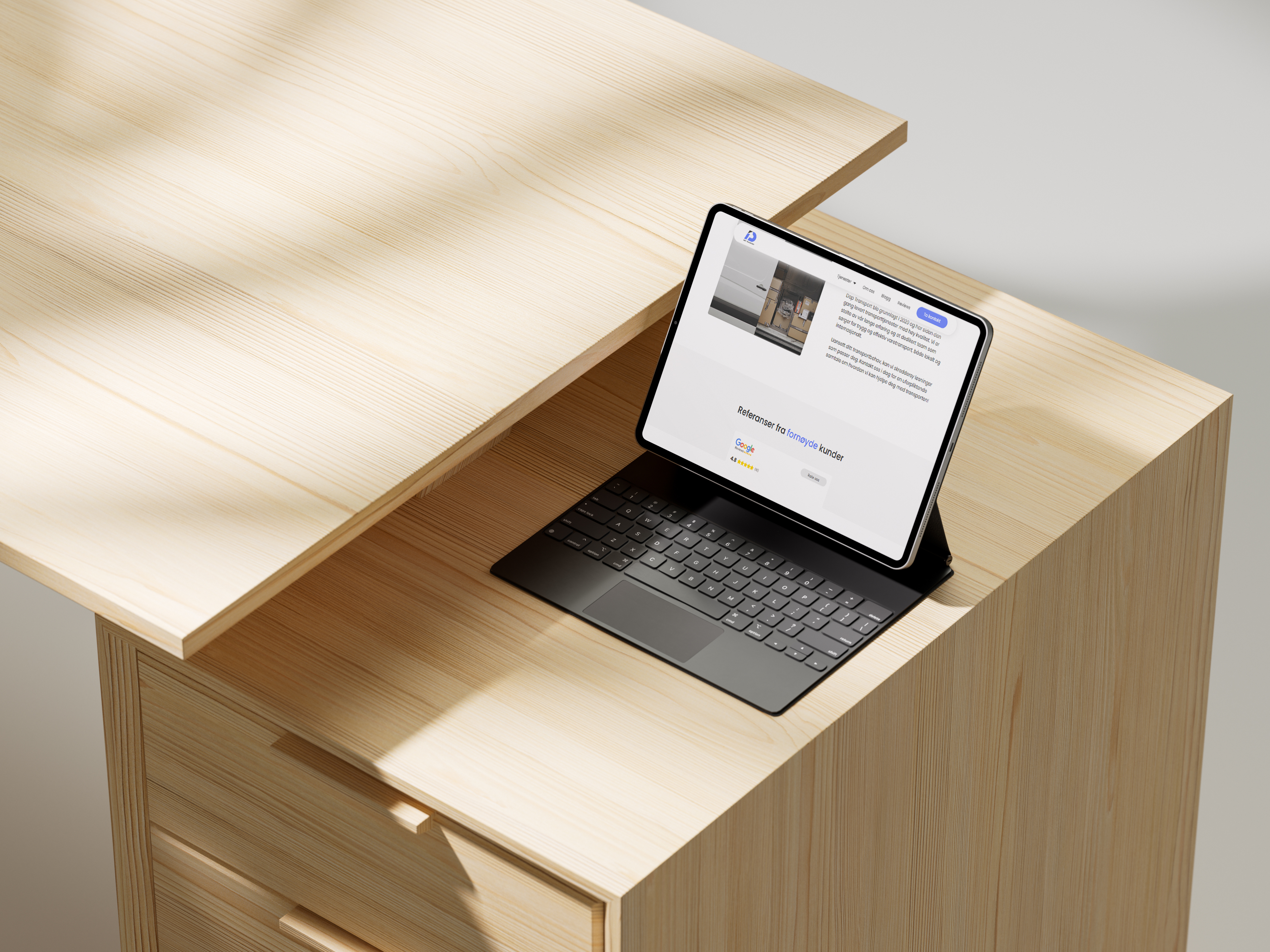 Dap transport prosjekt levert av Webiser AS